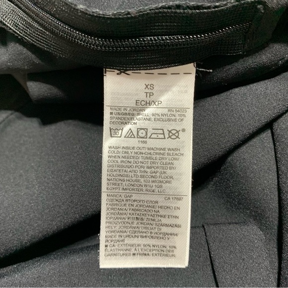 NWOT GAP Black with Blue Suede Combination Skinny High Waisted Pants Size XS - Picture 8 of 12